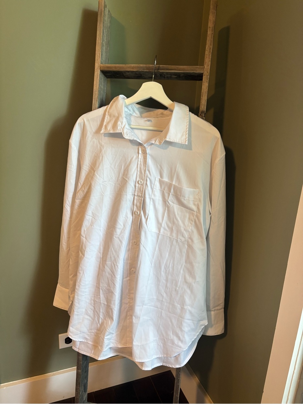 White Button Down Blouse